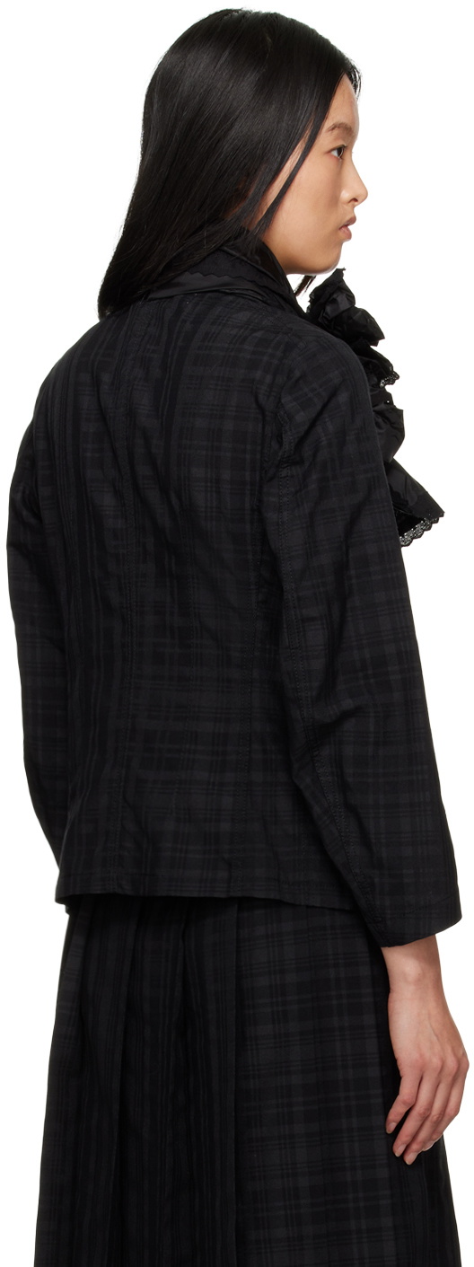 tao Black Scarf Blazer