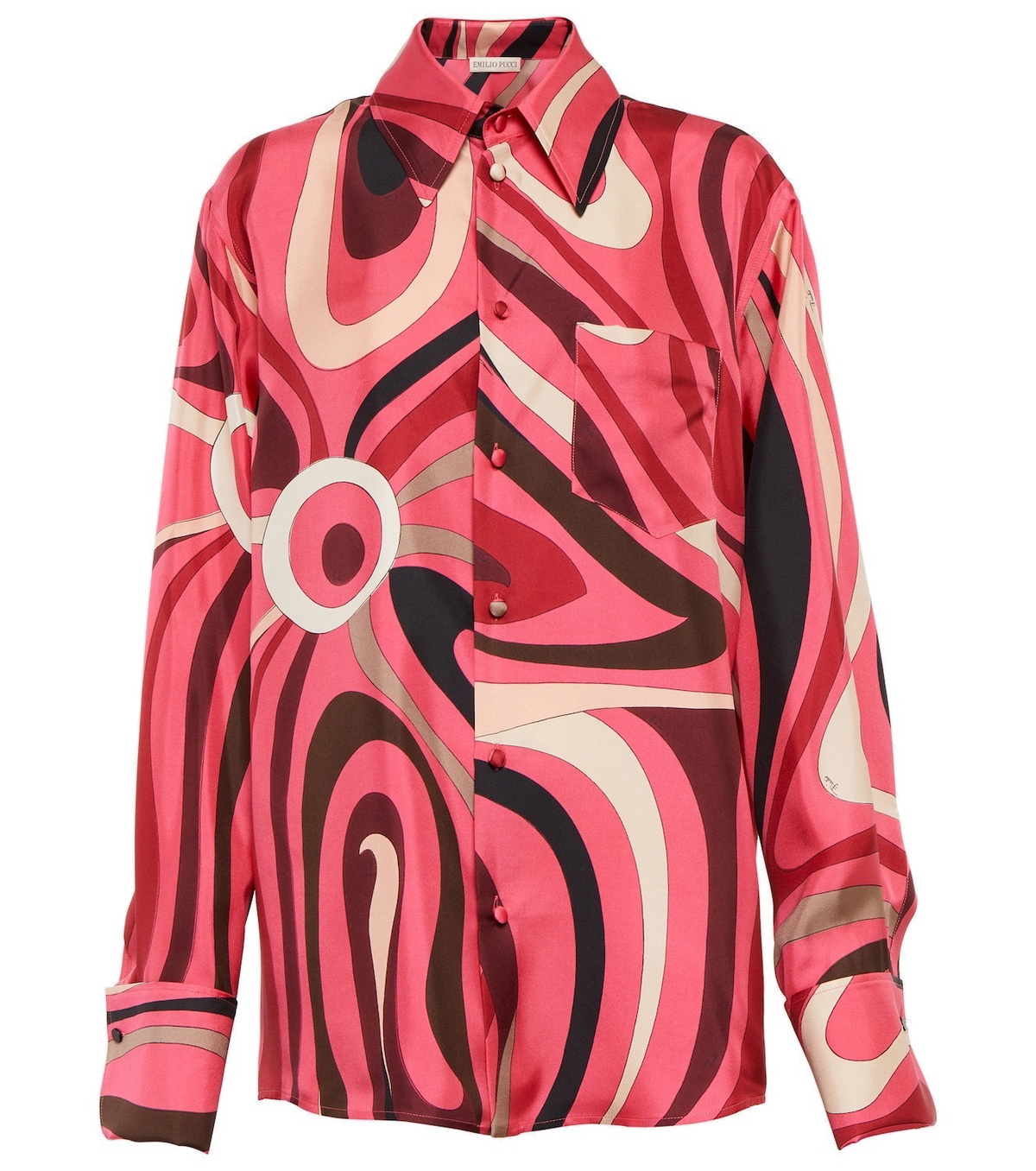 EMILIO PUCCI シルクシャツ Pucci Abstract-print silk shirt Emilio Pucci