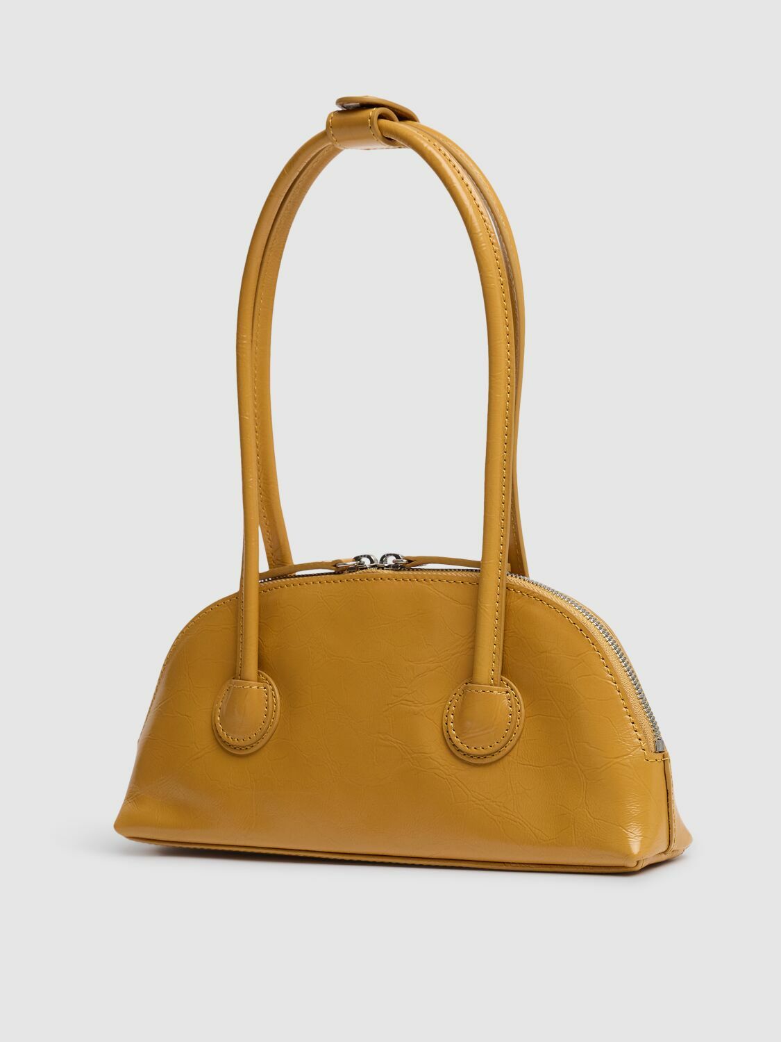 ☆MARGE SHERWOOD☆ BESSETTE SHOULDERcorn yellow crinkle MARGE SHERWOOD Bessette Leather Shoulder Bag Marge Sherwood