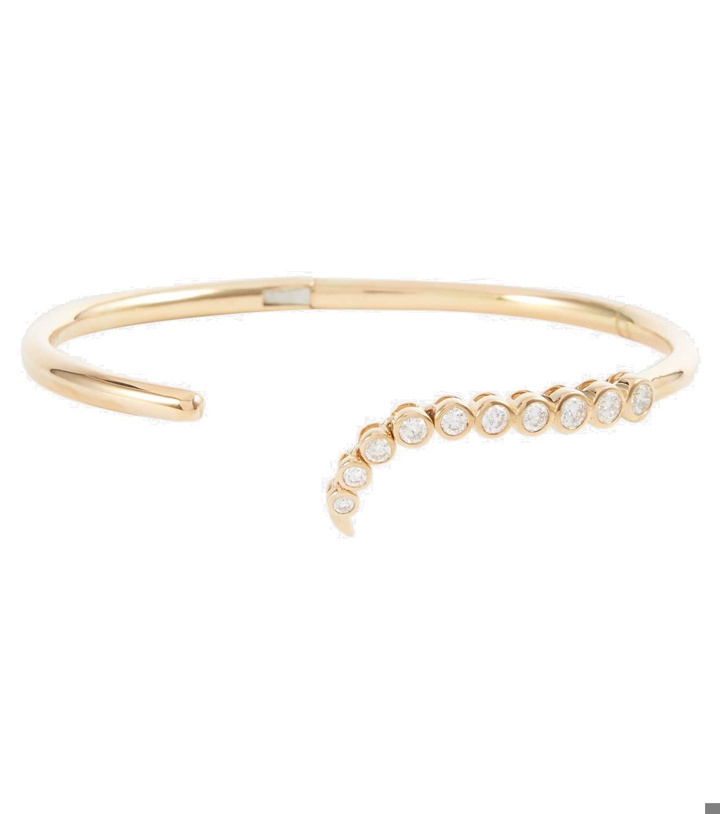 Photo: Ondyn Voyage 14kt gold cuff bracelet with diamonds
