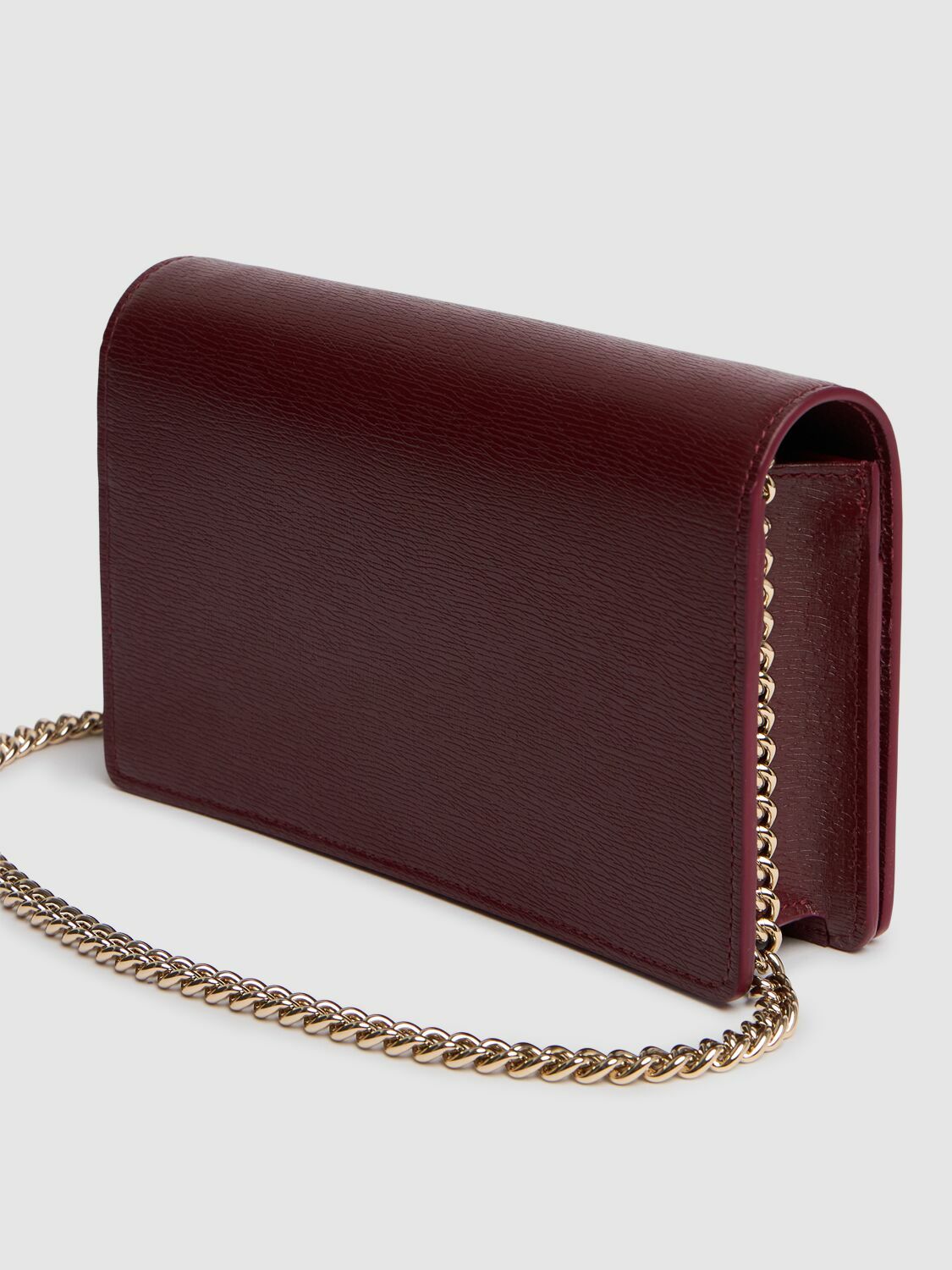 GUCCI Gucci Script Leather Chain Wallet Gucci