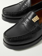 Visvim - Fabro Folk Leather Penny Loafers - Black