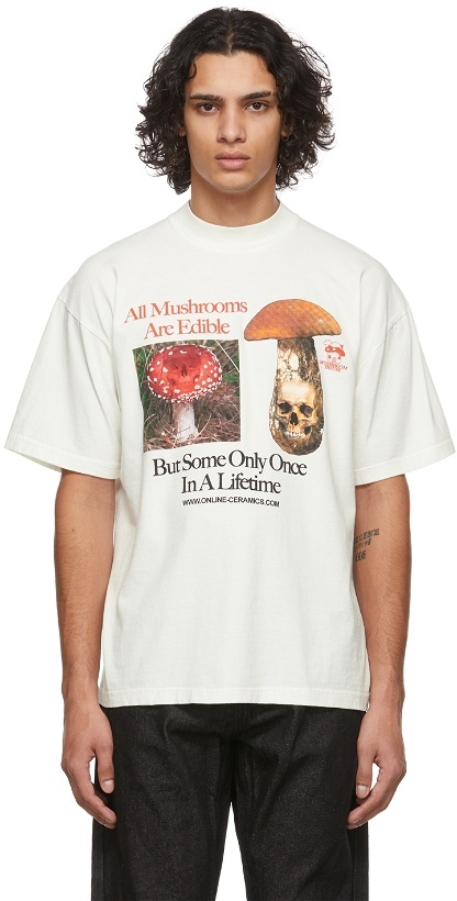Photo: Online Ceramics Off-White Mushroom House Of Death T-Shirt