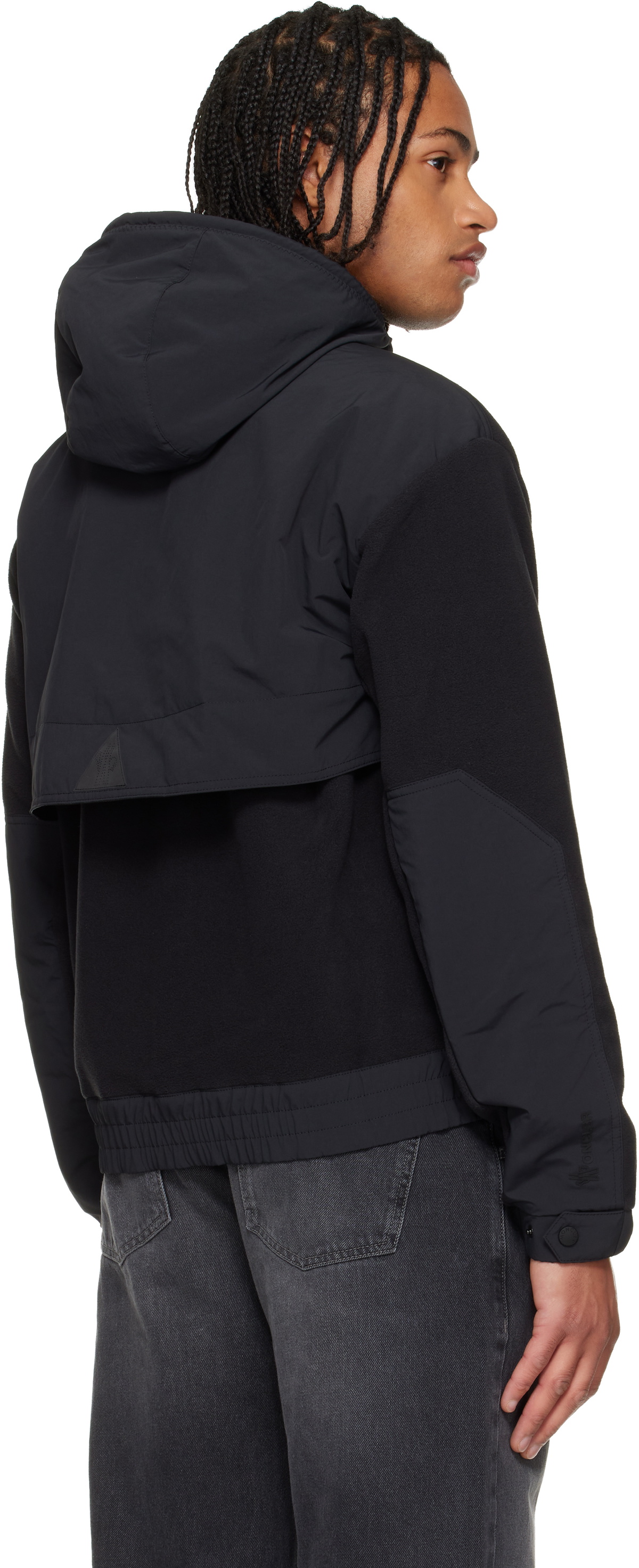 Moncler Grenoble Black Polartec® Zip-Up Hoodie Moncler Grenoble