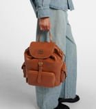 Miu Miu Logo leather backpack