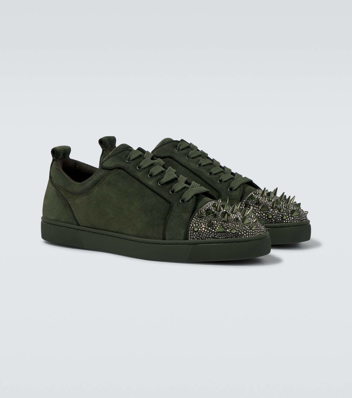 Christian Louboutin Louis Junior Spikes suede sneakers Christian 