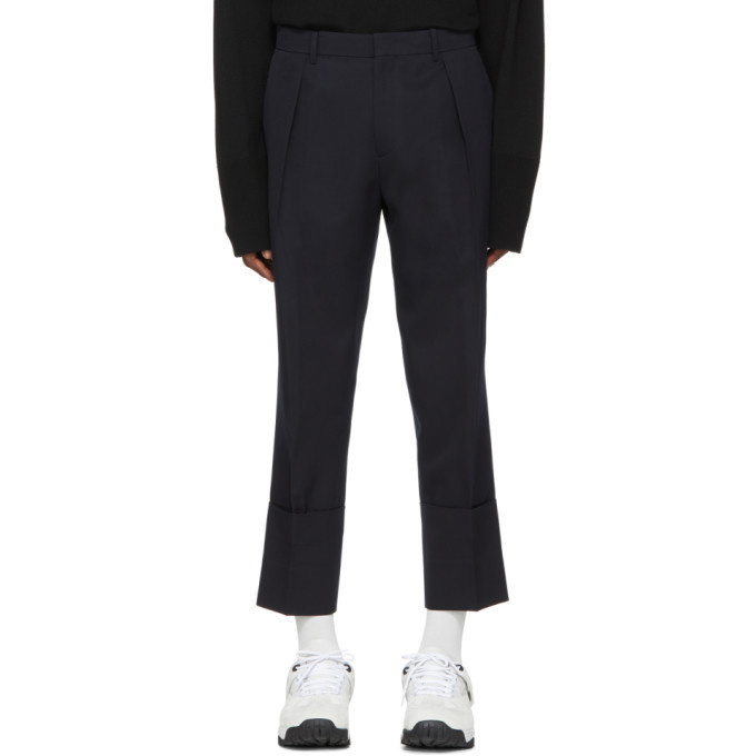 Photo: Wooyoungmi Navy Wool Trousers