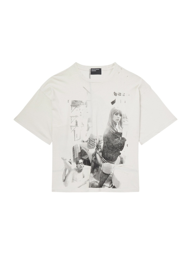 Photo: Enfants Riches Déprimés - Ivan's Childood Printed Cotton-Jersey T-Shirt - White