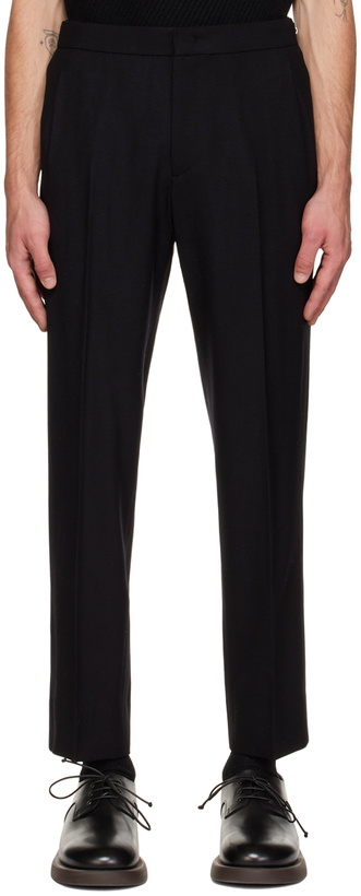 Photo: Solid Homme Black Tapered Trousers