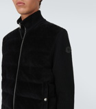 Moncler Corduroy and wool jacket