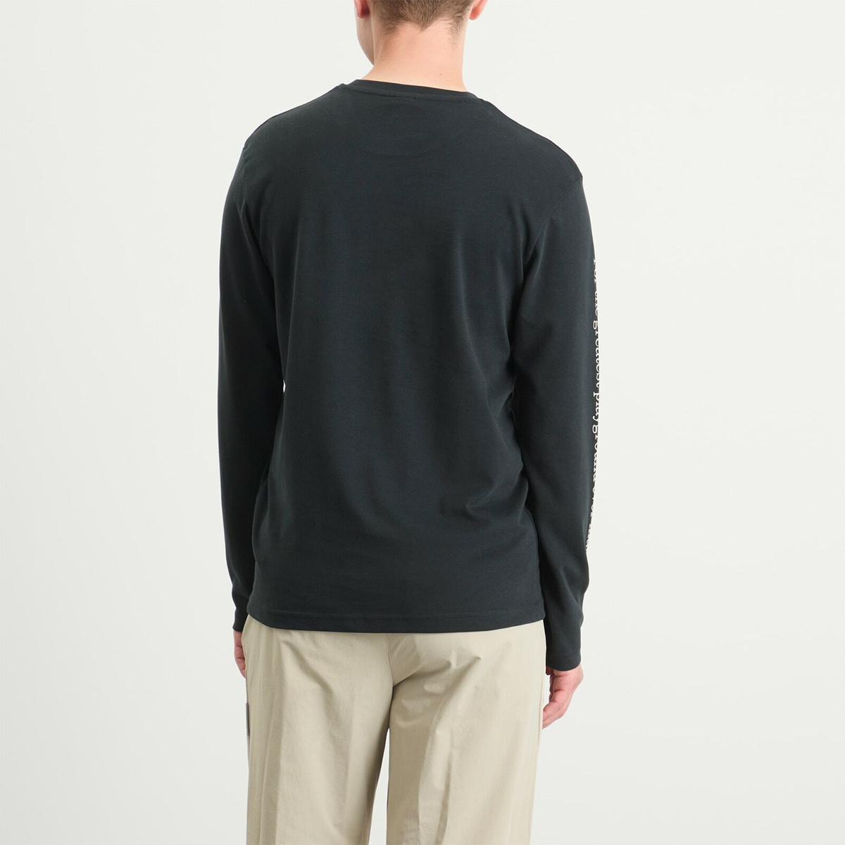 Haglöfs Men's Long Sleeve Brand T-Shirt in True Black