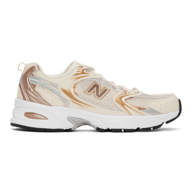 Photo: New Balance Beige and Gold 530 Sneakers