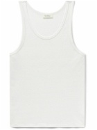 SECOND / LAYER - Los Ninos Slim-Fit Ribbed TENCEL™ and Wool-Blend Tank Top - White