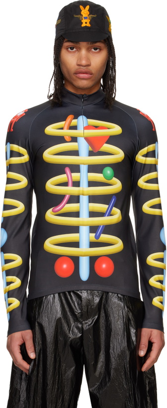 Photo: Walter Van Beirendonck Black Void Clown Bike Turtleneck