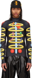 Walter Van Beirendonck Black Void Clown Bike Turtleneck
