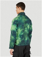 Kane Tie-Dye Cropped Jacket in Green