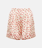 Eres - Capitaine printed silk satin shorts