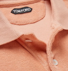 TOM FORD - Slim-Fit Cotton-Terry Polo Shirt - Orange