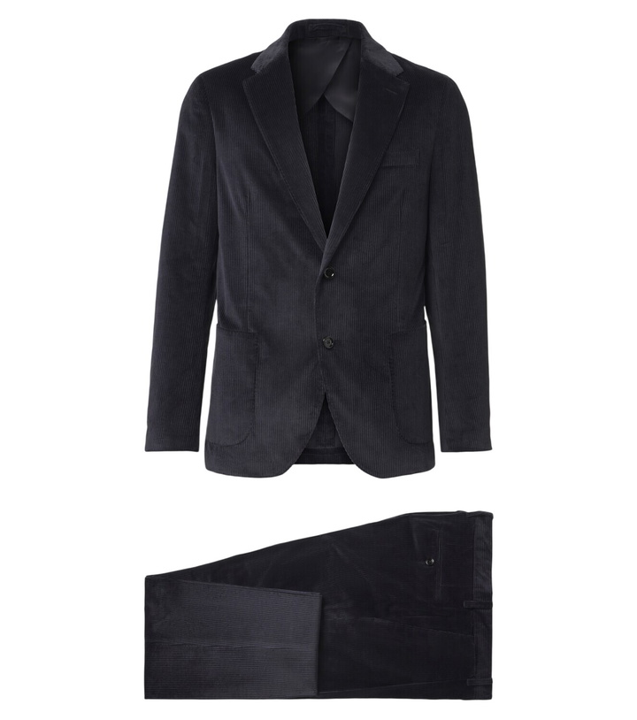 Photo: Lardini Cotton and cashmere corduroy suit