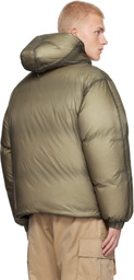 ROA Taupe Smooth Down Jacket