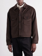 FrizmWORKS - Brushed Wool-Blend Jacket - Brown