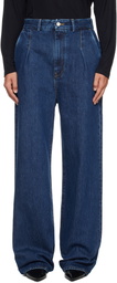 Loulou de Saison Blue Attu LDS Pleated Jeans