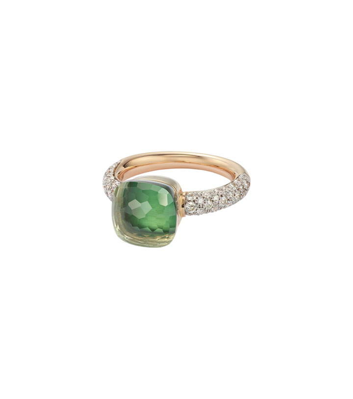 Photo: Pomellato Nudo Classic 18kt white and rose gold ring with gemstones