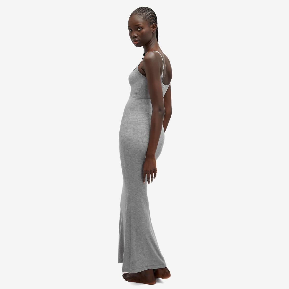 soft lounge long slip dress heather grey SKIMS Women's in SKIMS shoes:Executive