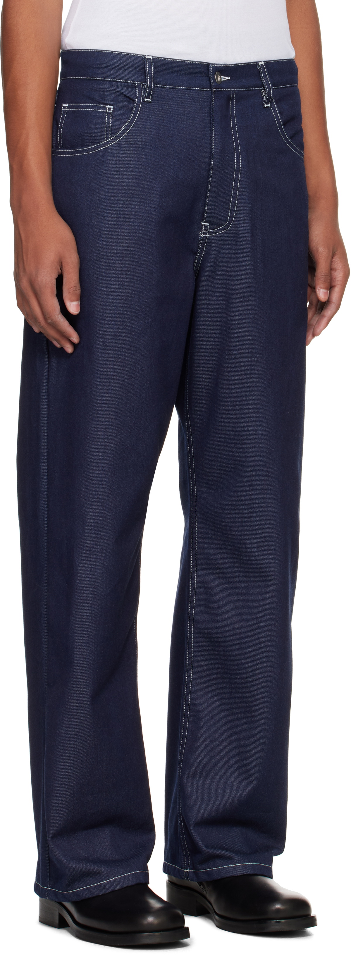 Small Talk Studio Blue Five-Pocket Jeans