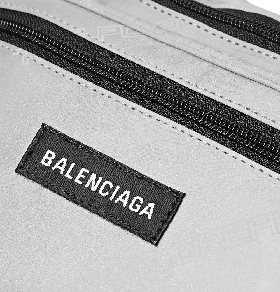 Balenciaga - Explorer Printed Shell Belt Bag - Men - Silver Balenciaga