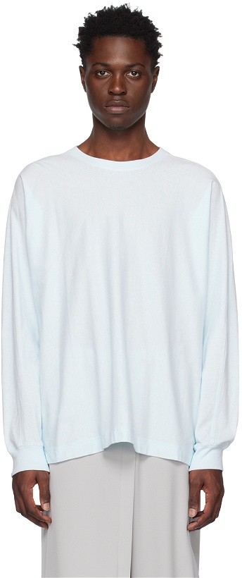 Photo: HOMME PLISSÉ ISSEY MIYAKE Blue Release-T 1 Long Sleeve T-Shirt