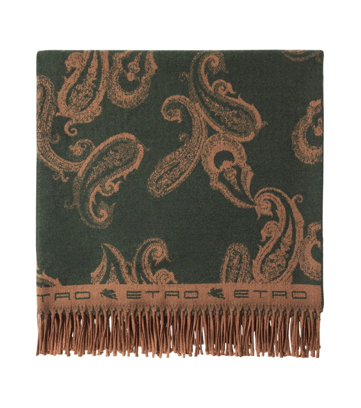 Photo: Etro Fringed paisley wool throw