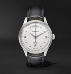 Montblanc - Heritage Automatic Day-Date 39mm Stainless Steel and Alligator Watch - White