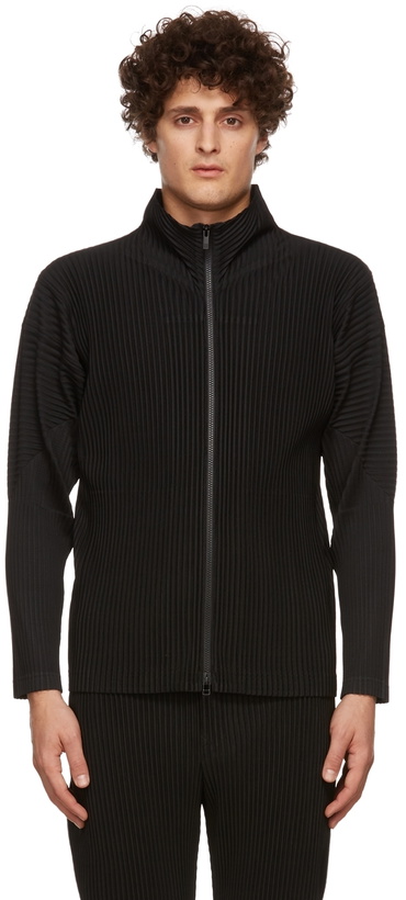 Photo: HOMME PLISSÉ ISSEY MIYAKE Black Basics Zip-Up Jacket
