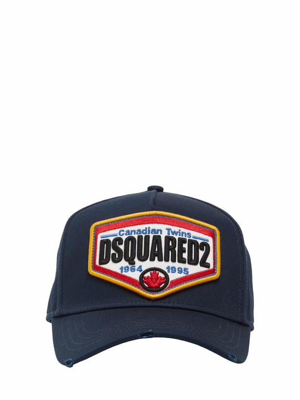 Photo: DSQUARED2 Logo Cotton Baseball Cap