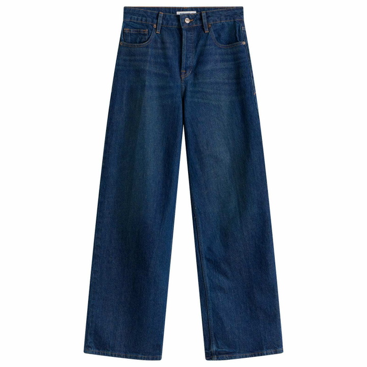 Photo: Good American Women's Vintage Wide Jeans in Indigo