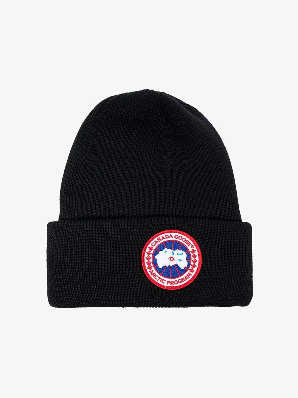 Canada Goose Logo Wool Beanie Hat