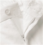 De Petrillo - Slim-Fit Linen Drawstring Trousers - White