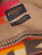 Pendleton - Logo-Appliquéd Printed Virgin Wool and Cotton-Blend Blanket