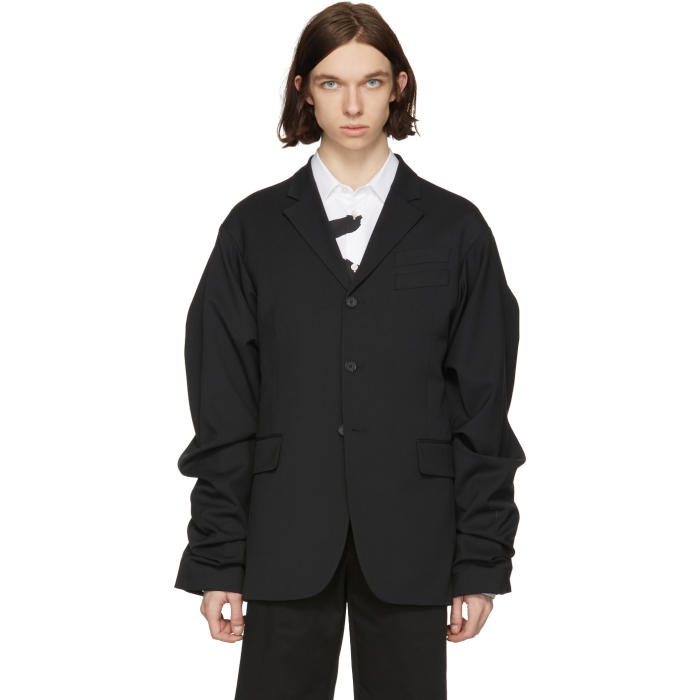 Photo: Kenzo Black Wide Sleeve Blazer