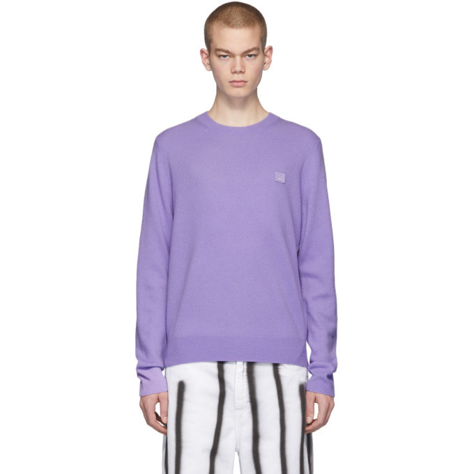 Photo: Acne Studios Purple Nalon Face Sweater