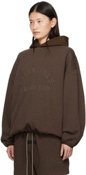 Fear of God ESSENTIALS Brown Bonded Hoodie