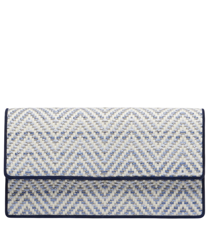 Photo: Manolo Blahnik Capripla raffia clutch