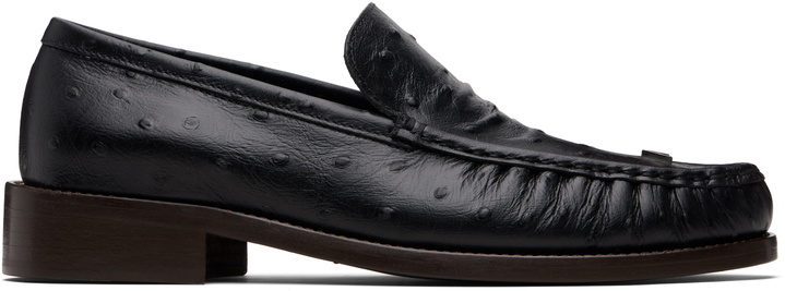Photo: Acne Studios Black Leather Loafers