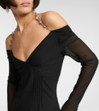 Givenchy - Embellished off-shoulder gown