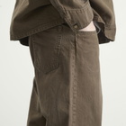 Unlikely Dry Goods Men's Time Travel Wide Jeans in Brown Wash