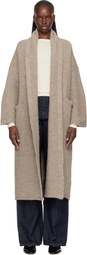Lauren Manoogian Beige Long Shawl Cardigan