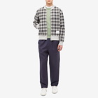 Thom Browne Men's Check Bomber Jacket in Light Grey