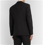 Giorgio Armani - Black Soho Slim-Fit Mulberry Silk Satin-Trimmed Virgin Wool Tuxedo Jacket - Black