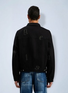 Palm Angels Gothic Logo Denim Jacket